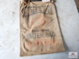 Early canvas water bag