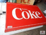 Single-sided metal coke sign (3'4