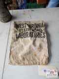 1920's W.V. State Road Laboratories bag
