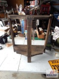 Early wooden entryway stand