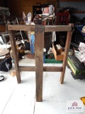 Early wooden entryway stand
