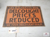 1920's paper Delco Lights dealership display