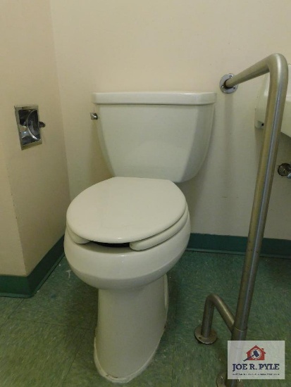 Standard Size Toilet w/ Safety Bars