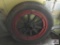 Wooden Spoked Wheel & Tire