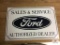 Ford Sales ; Service authorized dealer single sided metal (7.5