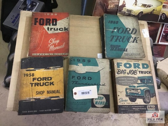 Ford Manuals (1958 Ford Truck , 1956 Ford Truck, 1959 Ford Truck, 48-55 , 1959 T Bird Manual