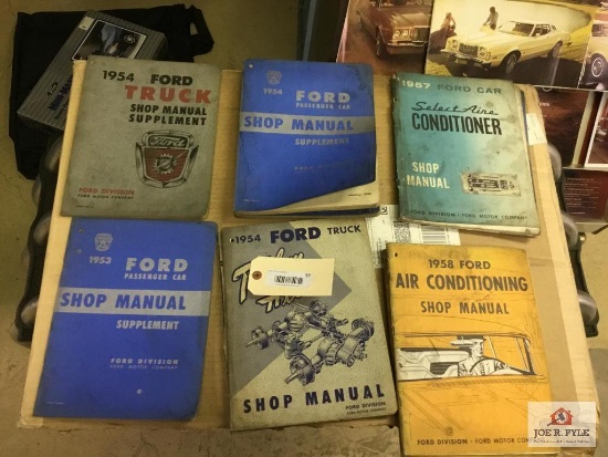 Lot of 1950's Fold Shop Manuals