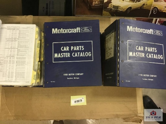 Lot of 3 1980-1989 Ford Parts Master Catalog Text ; illustration (Lincoln/Mercury)