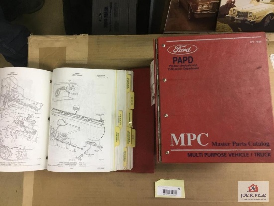 Lot of 2 1992 and up light truck master parts catalog text and illustration