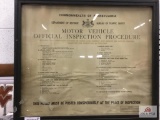 Early official state inspection procedure advertising