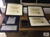 4 certificates of achievement for Point Marion Ford
