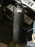 Early Brass Fire Extinguisher