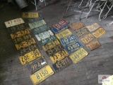 Lot of 31 WV & PA License Plates (1941-1970)