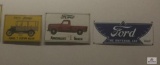 4 Ford Advertising Signs (Truck, Model T, Mustang)