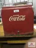 Early Coca-Cola Drink Cooler with Tray ; Drain Plug