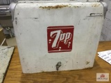 Early 7-up Cooler with drain spout and bottle opener
