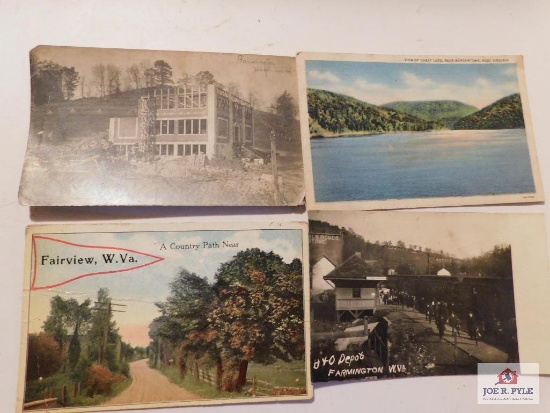 Post Cards, Morgantown WV , 8 cards, Worthington, WV , Fairview, WV