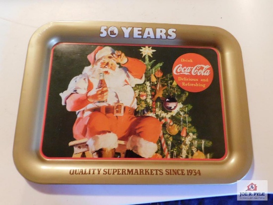 Coca Cola Tray 50 years Big Bear Quality Super Markets