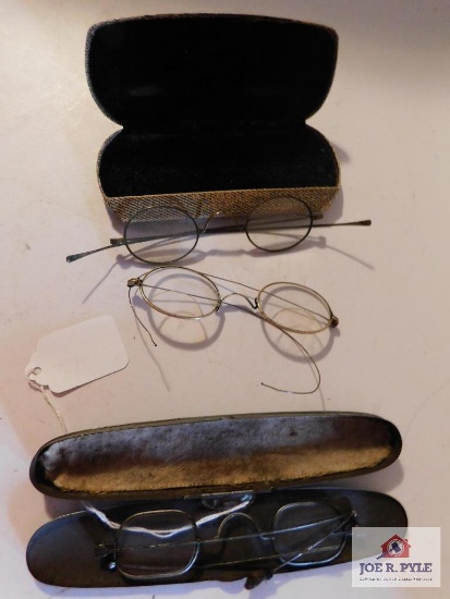 3 Old eye glasses