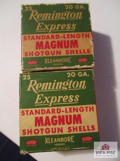 Remington Express Magnum 20GA 2 3/4 RX 205-MAG 3- 1 1/8 - 6 (2) Full Box's of 25