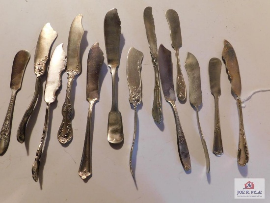 A Dozen Old Butter Knives All Signed