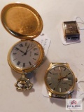 3 Watches (1) Gruen Precision 17 Jewel Auto wind (2) Bulova 14k Gold Filled 5245737 21 Jewel Runs
