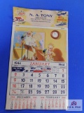 ESSO N.A Tony 12 Month Calendar 1944, Greensboro, PA