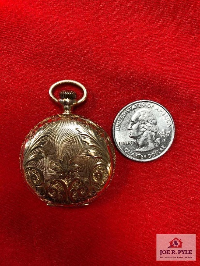 Elgin marked 14k pocket watch - hunters case