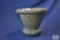 Unusual glazed stoneware planter (chip) 7