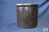 Brown glazed unmarked crock 9