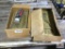 2 BOXES OF VARIOUS SIZE BRASS STENCILING