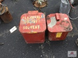 2 - FLAMMABLE SOLVENT CANS