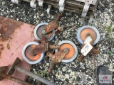 4 SCAFFOLDING WHEELS