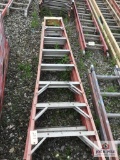 TWO 8' FIBERGLASS STEP LADDERS