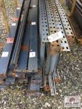 3 SECTIONS OF STEEL PALLET SHELVING (12' HIGH, 3 SHELVES PER SECTION)