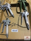 1 LOT OF AIRLESS SPRAY GUNS