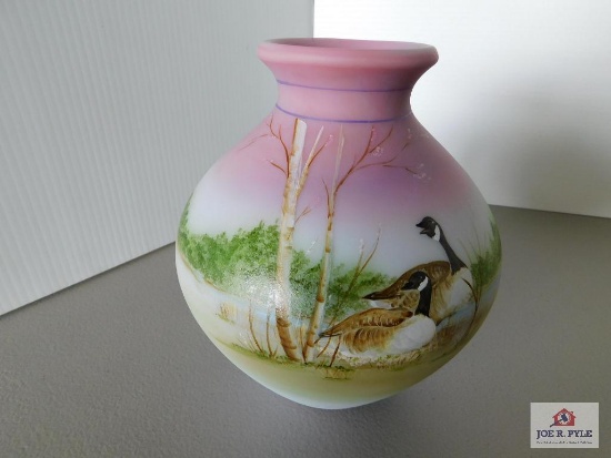 Burmese Geese Vase Kibbe # 2 of 2