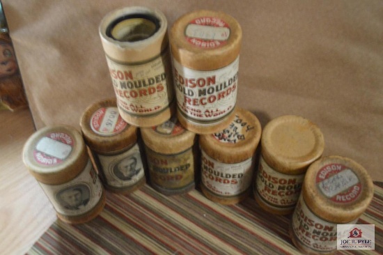 Lot Of 8 2-Min Edison Cylinder Records