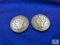 TWO US ONE CENT COINS 1845, 1846