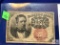 US FRACTIONAL CURRENCY PAPER 10C W/RED SEAL - 1849