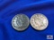 TWO US ONE CENT COINS: (2) 1854