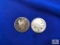 TWO US FIVE CENT COINS: 1920-S, 1893