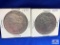 TWO US SILVER DOLLAR COINS: (2) 1879