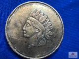 INDIAN HEAD TOKEN, ONE TROY OUNCE .999 SILVER