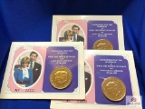 THREE COMMEMORATIVE COINS FOR THE MARRIAGE OF CHARLES & DIANA