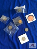 LOT OF MISCELLANEOUS COINS: INCL 1910 V NICKEL, 1883 RACKETEER NICKEL, (2) BUFFALO NICKELS, (2)