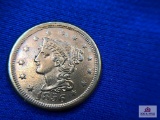 US ONE CENT COIN 1856