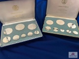 TWO COINAGE OF BELIZE COLLECTOR'S PROOF SETS (SILVER COINS)