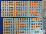 (4) COMPLETE LINCOLN CENTS (1941-1964) W/EXTRAS, (2) PARTIAL LICOLN CENTS (1941-1964), (2) PARTIAL