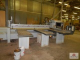Holzman Optimatic Panel Saw Model HPP81/38, (3) 12' Infeed air floatation tables, (6) Grippers, SN:
